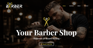 💈 Barber Shop Website – Professional, Modern & Ready to Launch