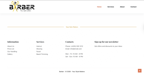 Screenshot 2026-02-14 at 07.54.14 💈 Barber Shop Website – Professional, Modern & Ready to Launch